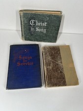 1908-1939 Songs for Service Gospel Hymns Christ in Song USA Antique Hardcover