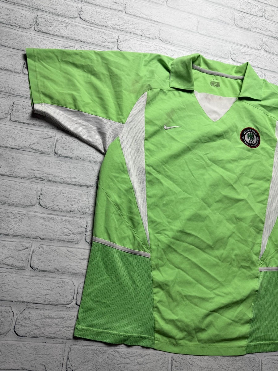 NIGERIA SHIRT 2002 2004 HOME SOCCER FOOTBALL JERSEY NIKE MENS SIZE