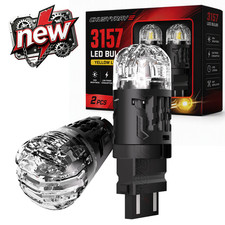 3157 LED Turn Signal Light Bulbs Amber Anti Hyper Flash Error Free new