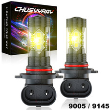 Pair 9145 9140 Led Fog Driving Light Bulbs Yellow For Chrysler Sebring 2007-2009