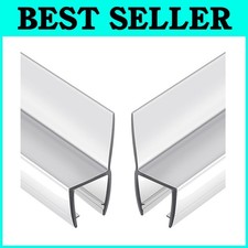 Clear 78" Frameless Shower Door Seal Strip - H-Type Design