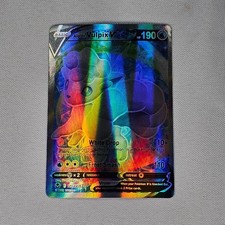 Pokemon Alolan Vulpix V 173/195 Silver Tempest Full Art Ultra Rare Holo Card