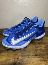 Nike Alpha Huarache Elite 4 Low MCS Baseball Cleats Men Size 11 Blue DX6962-416