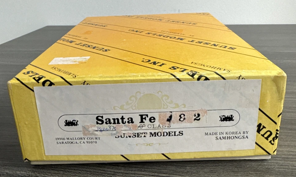 Sunset Models HO Brass #HO110C Class 3700 4-8-2 Steam Loco Santa Fe Tested/LNIB! - Image 2 of 4