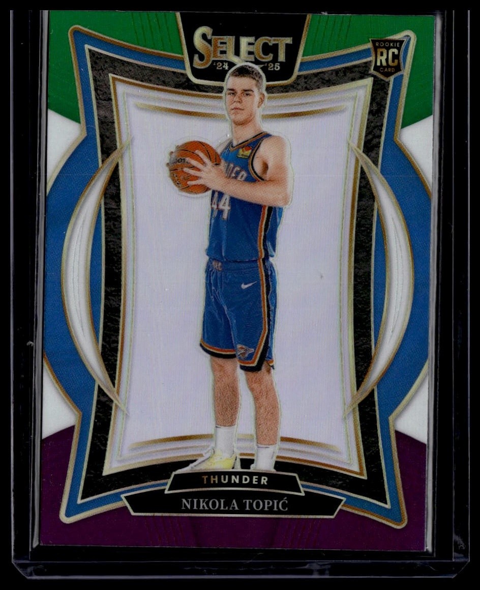 2024-25 Panini Select #89 Nikola Topic Green White Purple Prizm