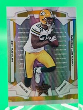 Patrick Lee 2008 Leaf Rookies & Stars SSP 10/49 #197 RC Rookie Card Packers. rookie card picture