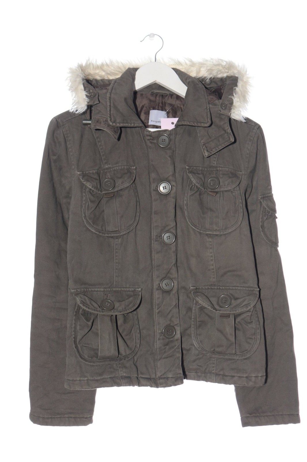 KANGAROOS Winterjacke Damen Jacke Gr. DE 36 hellgrau Casual-Look