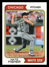 Nate Fisher RC 2023 Topps Heritage #352 Rookie Chicago White Sox Mint