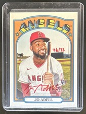 2021 Topps Heritage Jo Adell Real One Auto RC Special Edition Red Ink #/72
