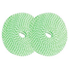 2 Pcs Portable Travel Clothesline, 26.2ft Clothes Line with Hooks, Green