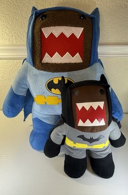 Set Of 2 Domo Batman Plush 667 18  Blue NWT  & 9  Black Dave And Busters Domo