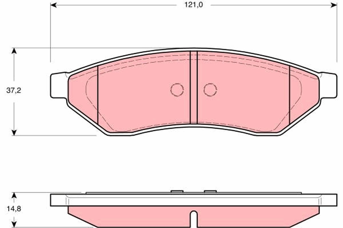 Fits TRW GDB3346 BRAKE PAD SET, DISC BRAKE  ⭐UK Stock⭐