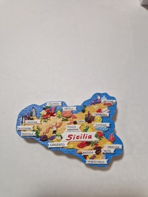 Souvenir 3D Kühlschrankmagnete Sizilien Italien Dekoration World Travel Home Dek
