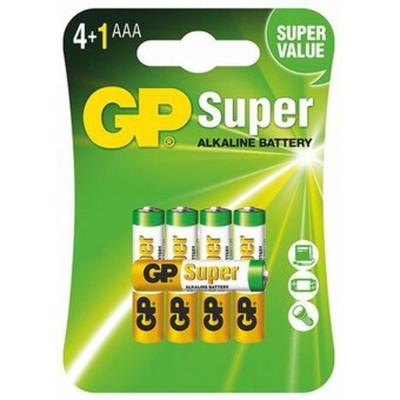 5x GP AAA LR03 1.5V Super Alkaline Batteries for Everyday Devices