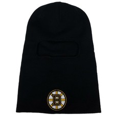 Boston Bruins Mitchell Ness NHL Balaclava Ski Mask Cuff Knit Black NWT
