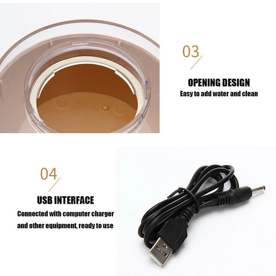 Oil Aroma Diffuser Aromatherapy LED Essential Ultrasonic Humidifier Air Purifier - Image 4 of 4