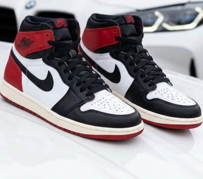 Nike Jordan 1 Retro High OG Black Toe Reimagined FD1437-106 GS Womens New