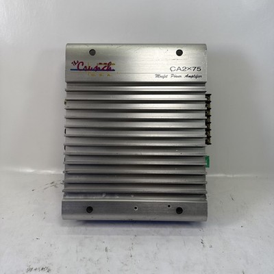 Crunch CA 2x75 Old School Car Amplifier Mosfet | TESTED