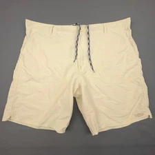 AFTCO Fishing Shorts Mens 42 Tan Nylon Drawstring Waist American Tackle Co
