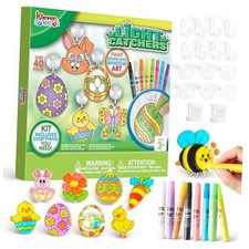 18 Pcs Easter Suncatchers Crafts Set, Suncatcher Window Art Craft Kit for