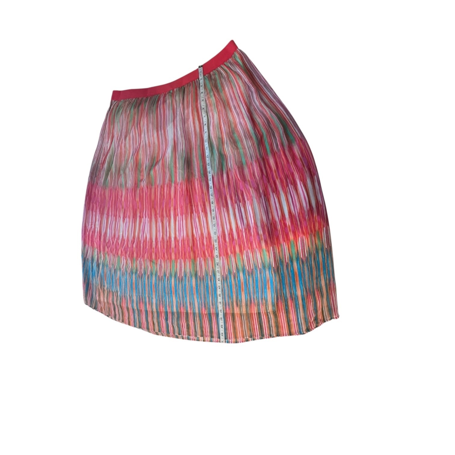 Ruby Road Plus Size 18 Rainbow Stripe Pleated Mid… - image 5