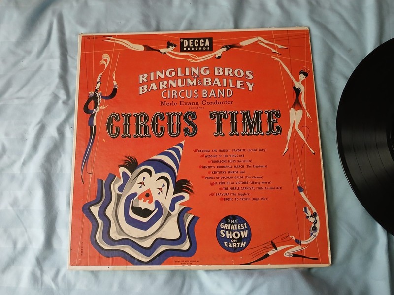 Circus Time Ringling Bros and Barnum & Bailey Circus Decca Records Vtg 1953 Nice