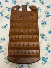 45 Spools - Homemade Wooden Sewing Thread Bobbin Spool Holder Wall Rack Storage