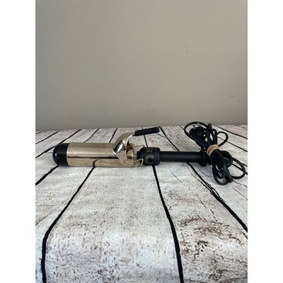 Hot Tools Professional Gold Barrel Curling Iron Salon with Black Handle
