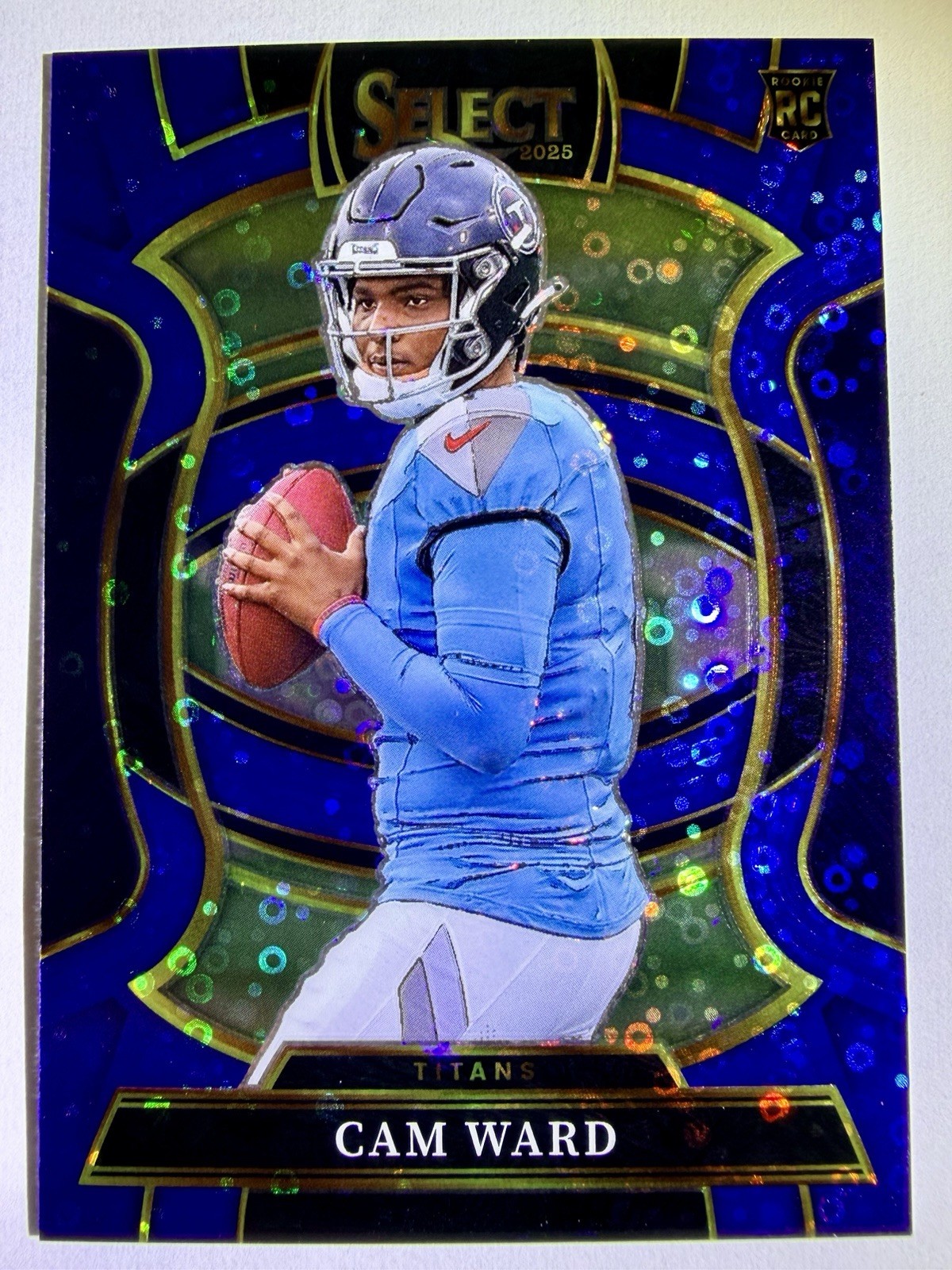 💥 2025 Panini Select H2 Cam Ward #126 RC Concourse Blue Disco /25 COLOR MATCH💥