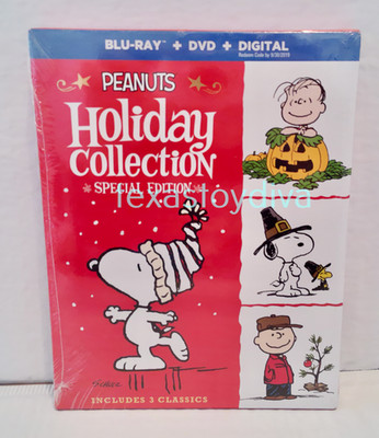 Peanuts Holiday Collection Special Edition Blu-Ray + DVD Thanksgiving New Sealed
