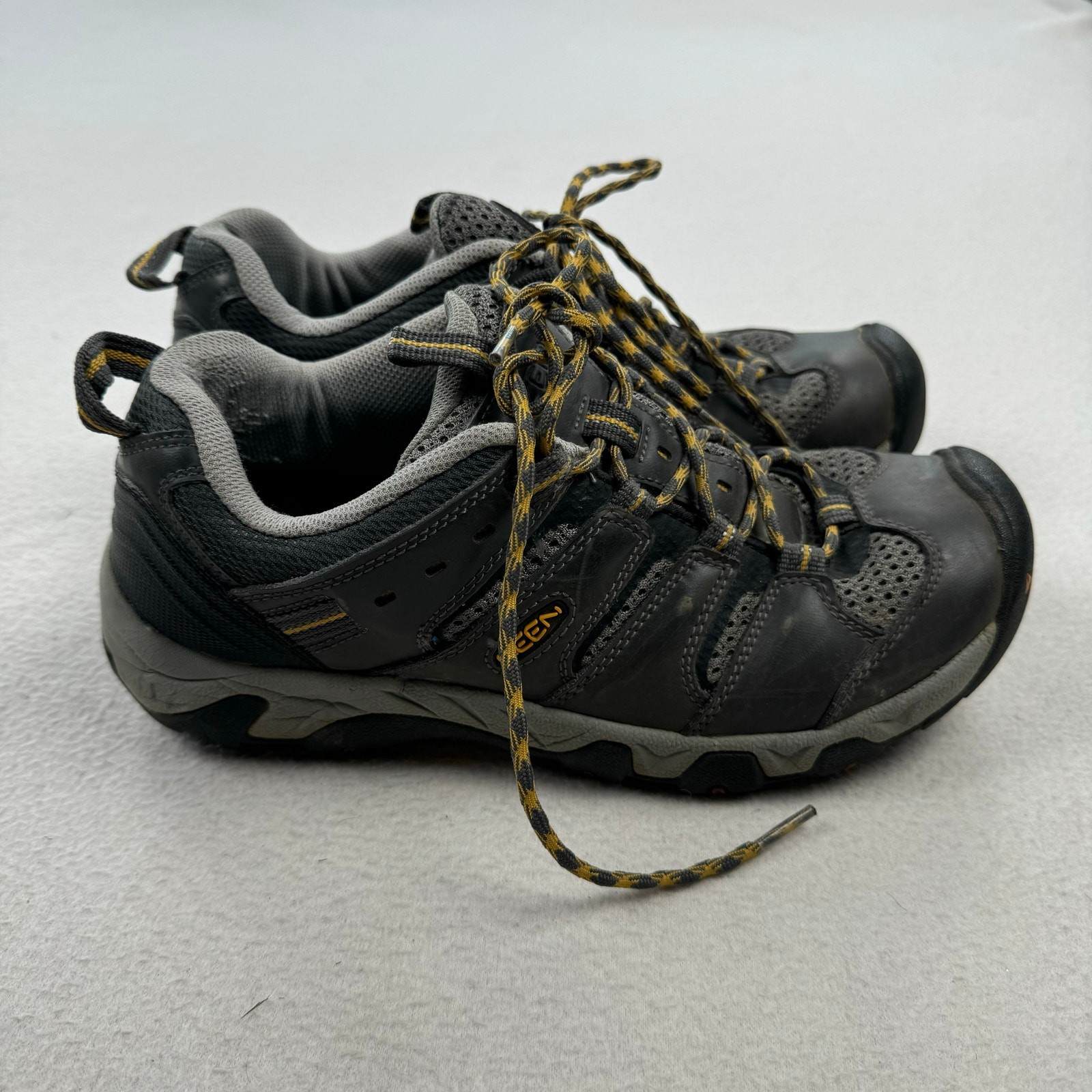 Scarpe Keen uomo taglia 8 grigie Koven basse stringate ventilate escursionismo trail trekking