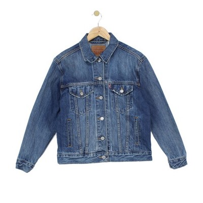 Levis Jeansjacke Damen Größe S Blau Classic Trucker