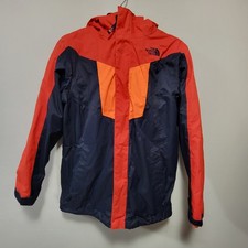 The North Face Hyvent Double Zip Hooded Windbreaker Youth Boy s L 14/16