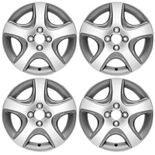 4 New 15 X 6 4x100 Machined Grey Alloy Wheel Rim 2004 2005 For Honda Civic