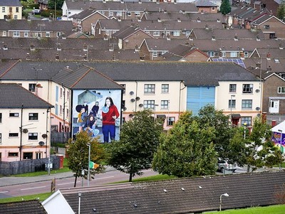 Foto 6x4 Bogside Wandbilder - Bernadette Devlin Derry\/C4217 Der große Giebel um 2017