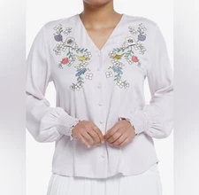 Disney Her Universe Princess Icons BishopWoven Button Up Exclusive Women's XL