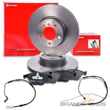 BREMBO BREMSSCHEIBEN +BELÄGE+KONTAKT VORNE FÜR BMW 3-ER E90 E91 E92 E93