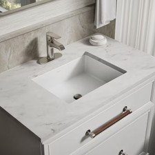 Cursiva 19.8 In. X 15.63 In. Undermount Bathroom Sink in White Vitreous China Wi