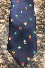 Vintage. Rugby Union. 6 Nations. Tie. memorabilia
