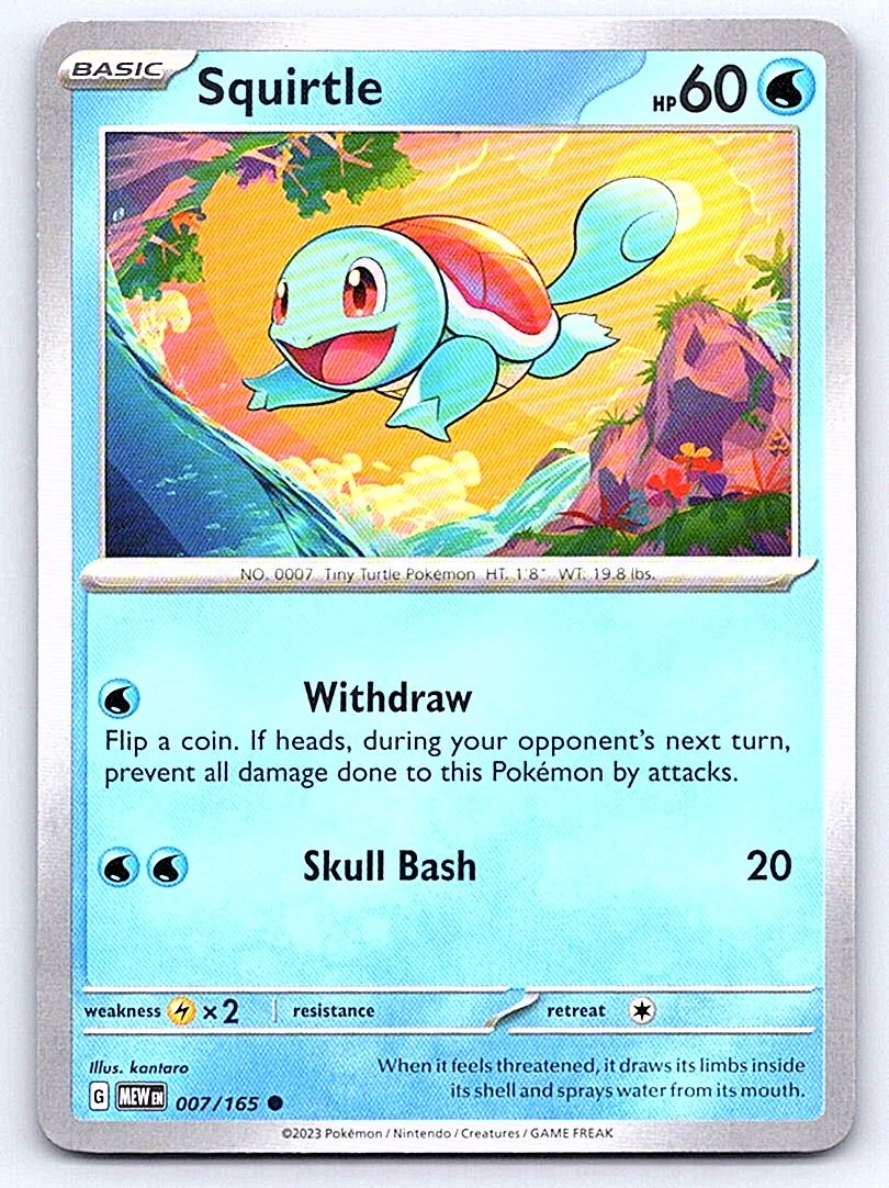 SQUIRTLE 007/165 151