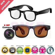AI Smart Glasses With 8MP Camera 1080P HD Video Recording Translation Eyewear