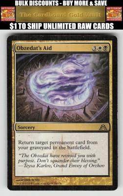 Magic_the_gathering Dragon's Maze #89 Obzedat's Aid
