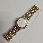 Polini Quartz Watch Women Gold Tone Need New Battery Not Working