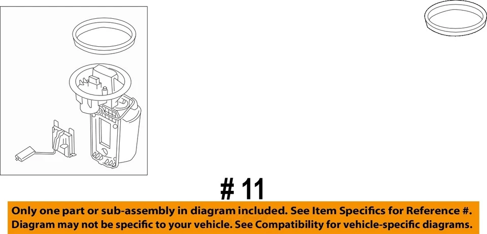 Used Fuel Pump fits: 2008 Mini COOPER Pump Assembly 1.6L Conv w/o supercharged o - Imagem 4 de 4