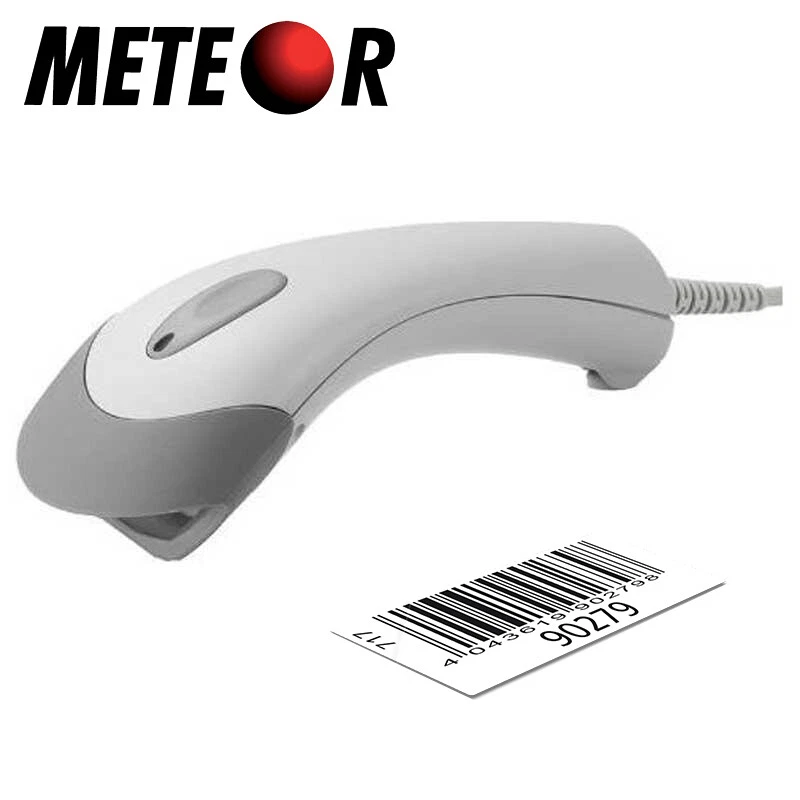 LETTORE BARCODE METEOR @CLIP LONG RANGER CCD USB CODICI A BARRE PROFESSIONALE
