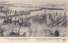CPA Militaria Un Vivac Alemana De Postal- Bélgica Cerca De Mouland