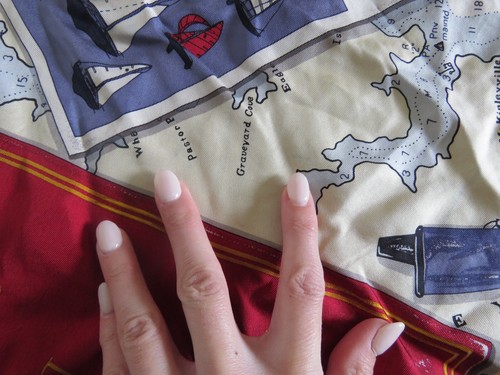 Vintage Ralph Lauren 100 % Seide Yacht Maritim Kapitän Schiff Logbuch Schal 33,5" LESEN - Bild 8 von 18