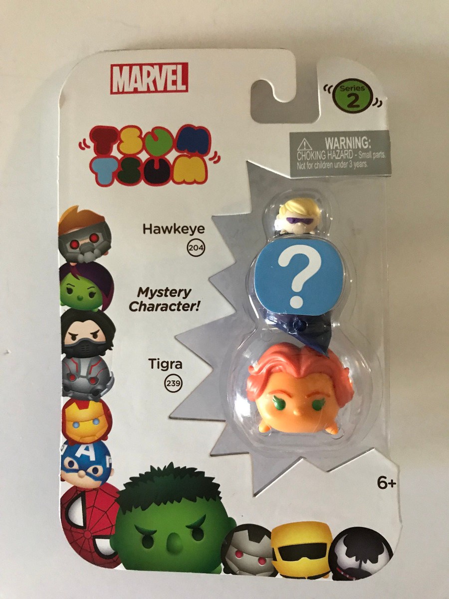 Marvel TSUM TSUM Series 2 3 Pack Mini Figures w/ Collectors Guide