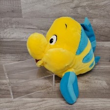 Disneyland Little Mermaid Flounder Ariel's Fish Friend Plush Stuffed Toy 12"