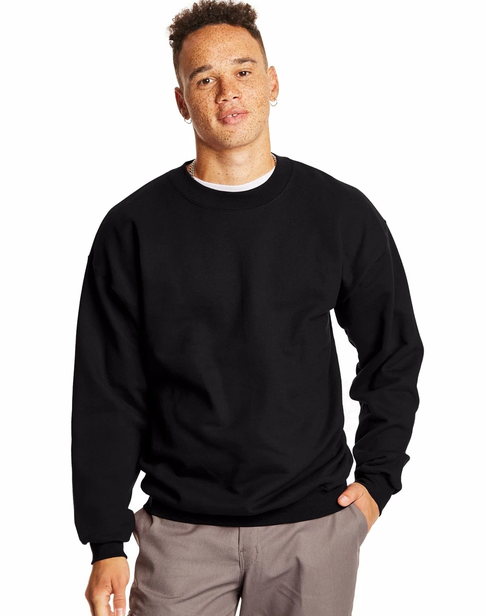 Hanes Ultimate Sweatshirt Crewneck Cotton Heavyweight Adult Fleece S to 3XL  Mens | eBay